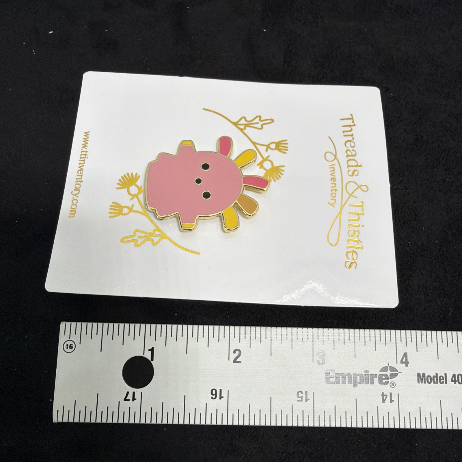 Squekoid Pink Enamel Pin Animal Crossing Threads & Thistles Video Game New