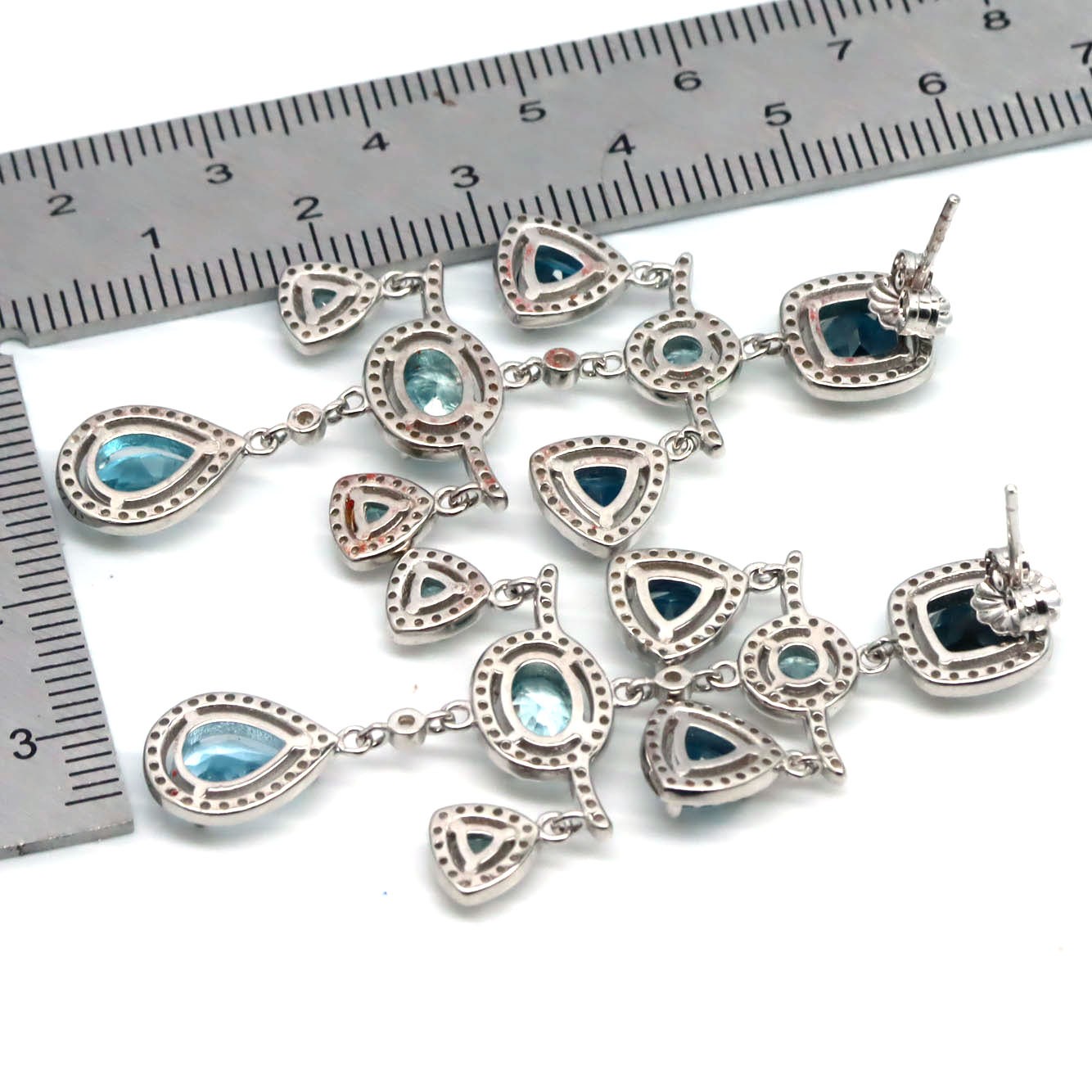 925 Sterling Silver London Blue – Sky Blue Topaz Zircon Gift For Her Earrings