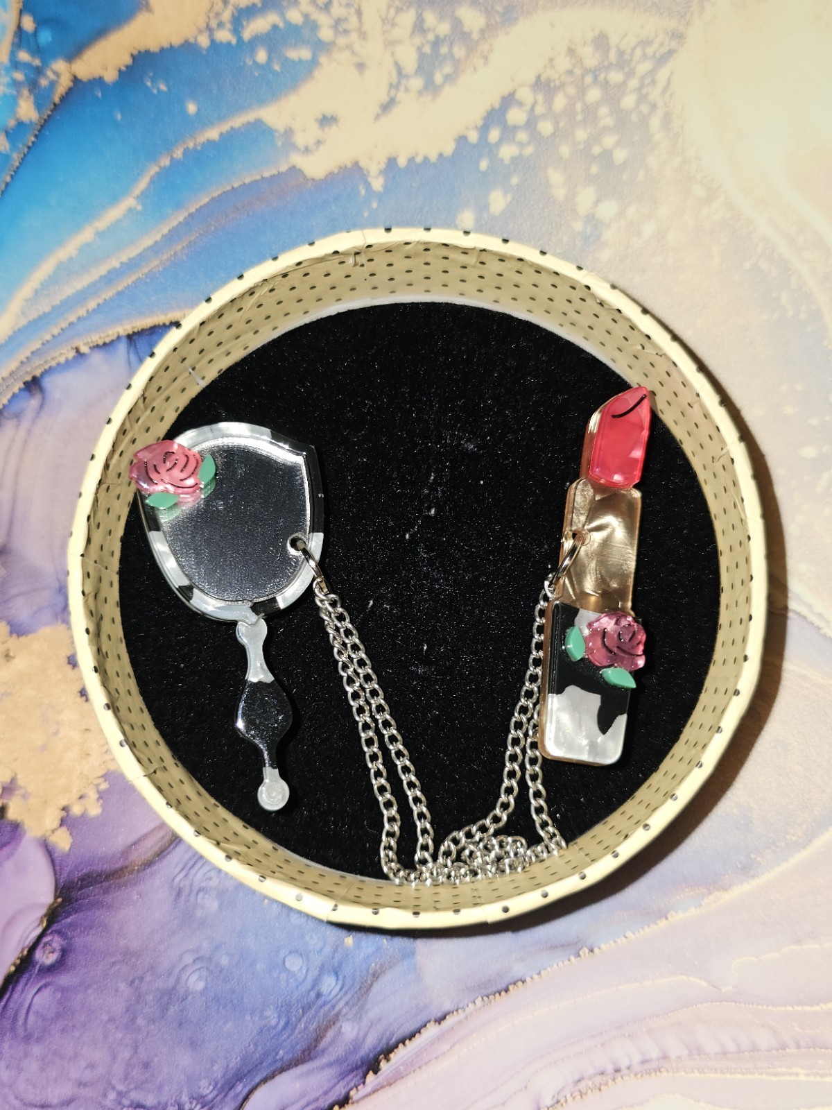 Erstwilder Freshen Up Brooch Beauty School Brand New Description Card Missing