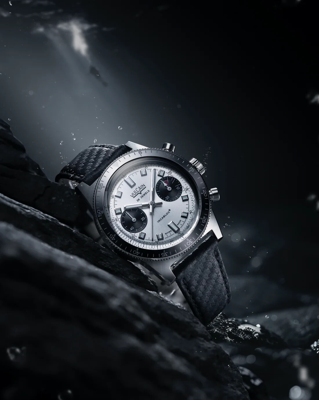 Vulcain Skindiver Chronograph Silver Panda 39.7mm Automatic AUTHORIZED DEALER