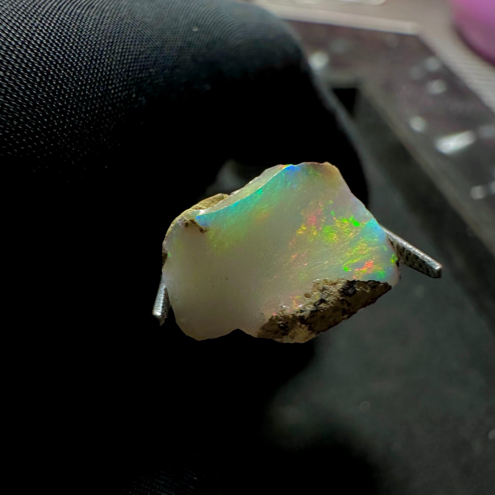 6.45 CTS Natural Ethiopian Opal Rough, Multi Fire Opal Gemstone, Welo Opal Raw.