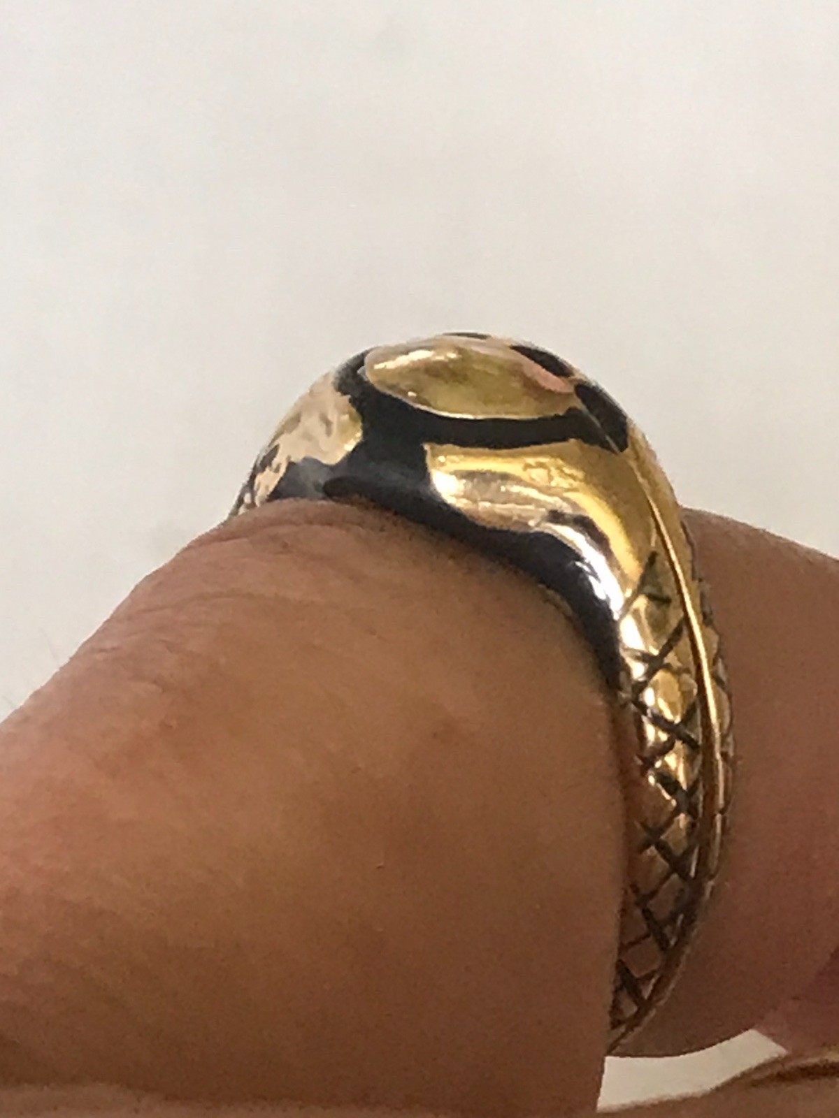 Women’s Memento Mori Silver Poison Ring With Enamel Gold Plated