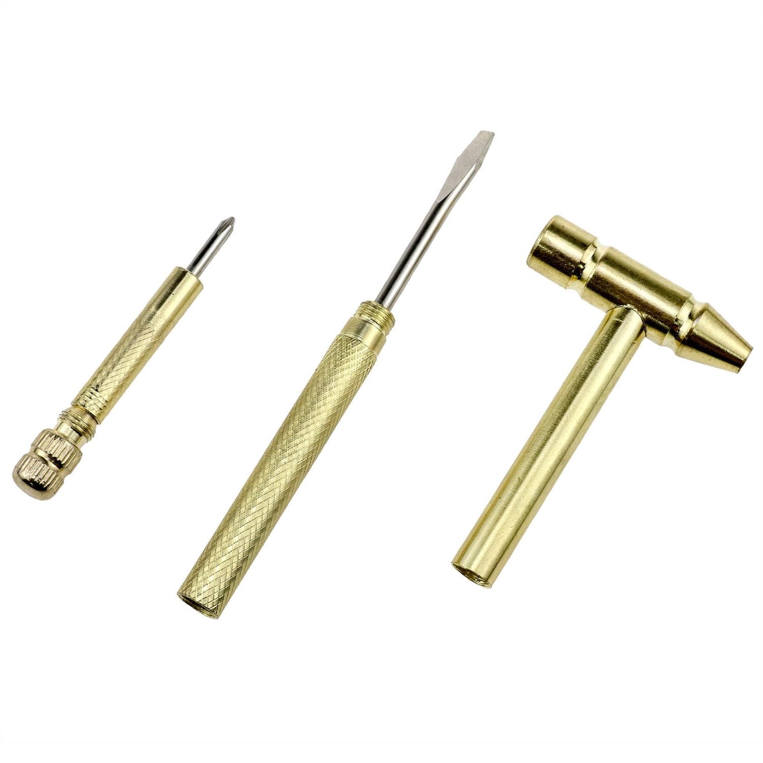 1 PCS Micro Copper Hammer 6 In 1 Multifunction Mini Tiny Screwdriver Jewelers