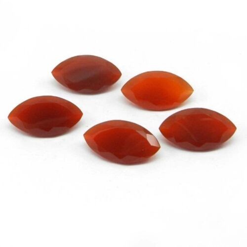 Natural Red Onyx Marquise Faceted Cut 6x12mm To 12x24mm Loose Gemstone