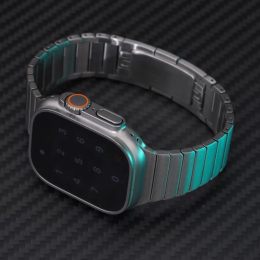 Stainless Steel Link Bracelet Band for Apple Watch 49mm Ultra 2 | 10 9 8 7 6 5 4
