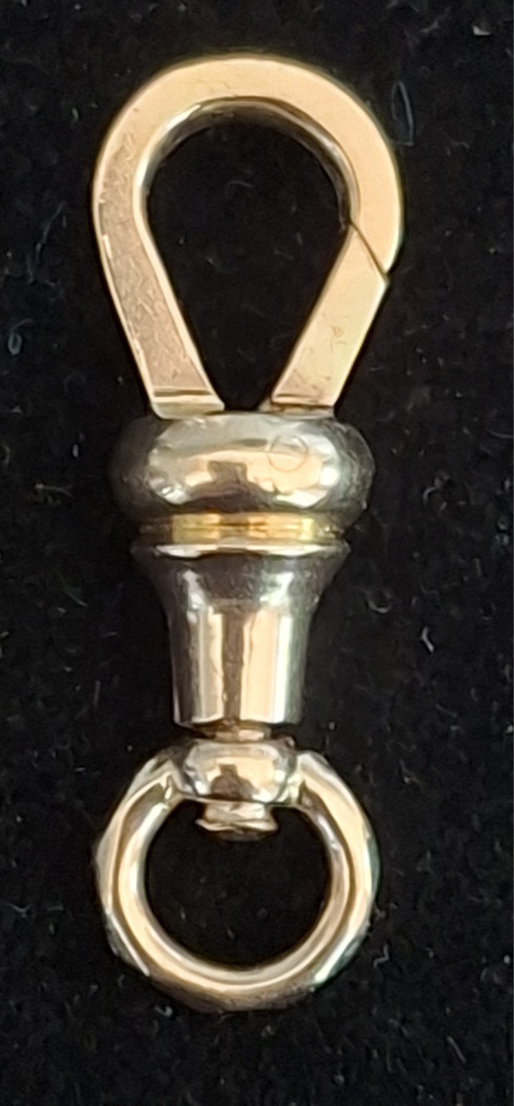 Hallmarked 9ct Yellow Gold Dog Clip In Working Order 2.10g #No.22