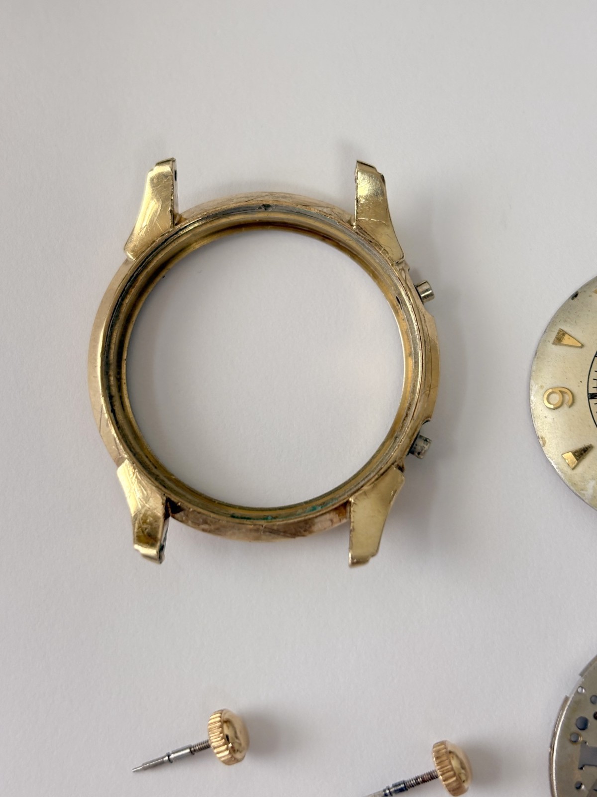 Jaeger LeCoultre Cal 814 Memovox Alarm Movement Part Balance Fork Barrel Wheel 2