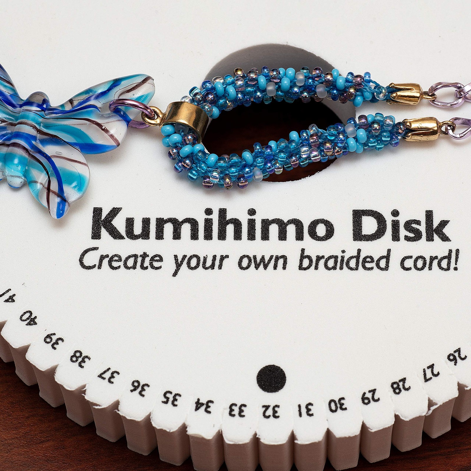 The Beadsmith Round Kumihimo 6 inch, 64 Notch, 0.75″ thick, 1 pc.,