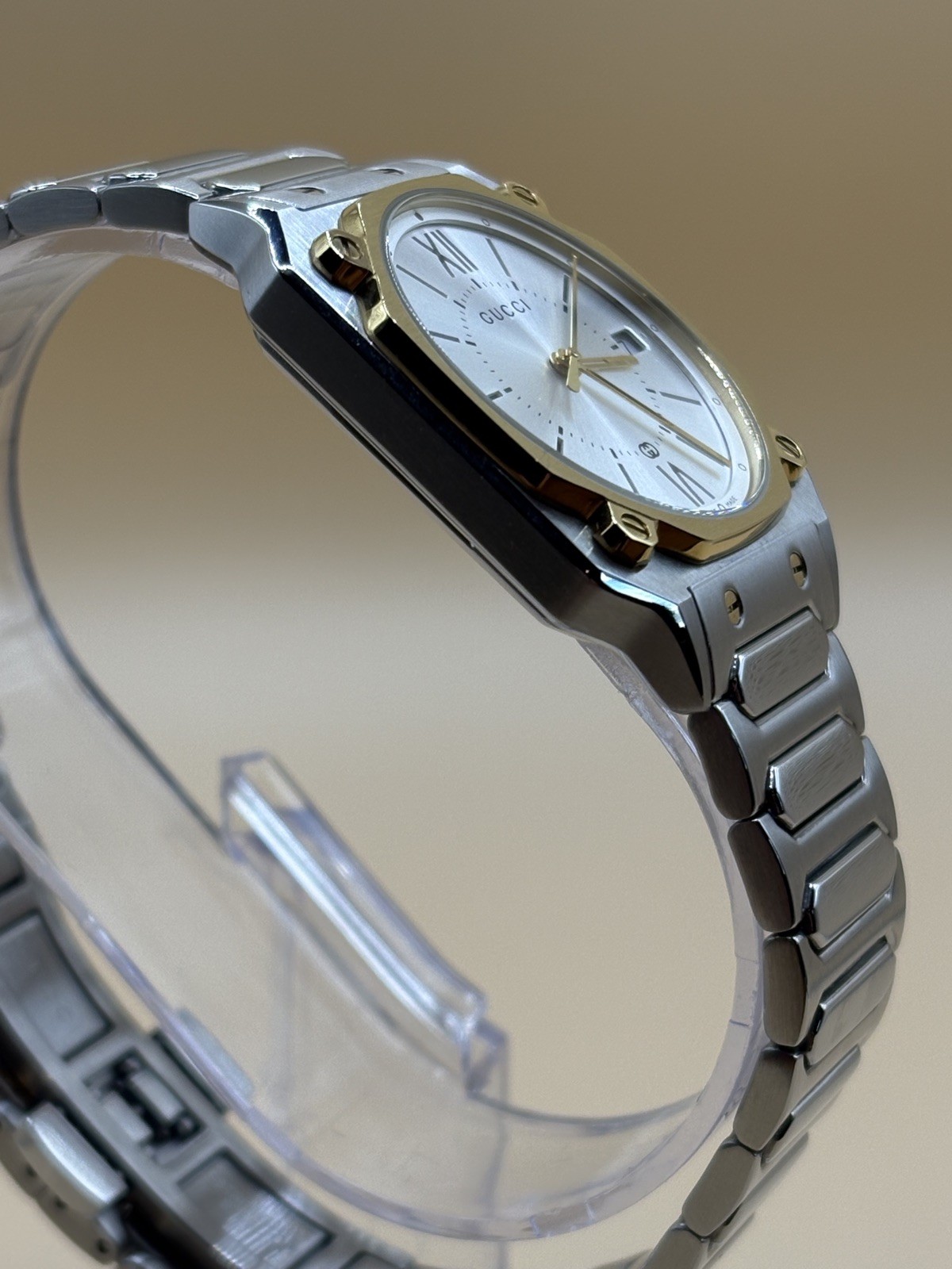 Gucci G-FLAT YA166506 Quartz Gucci Watch Square Watch Gold Watch Unisex