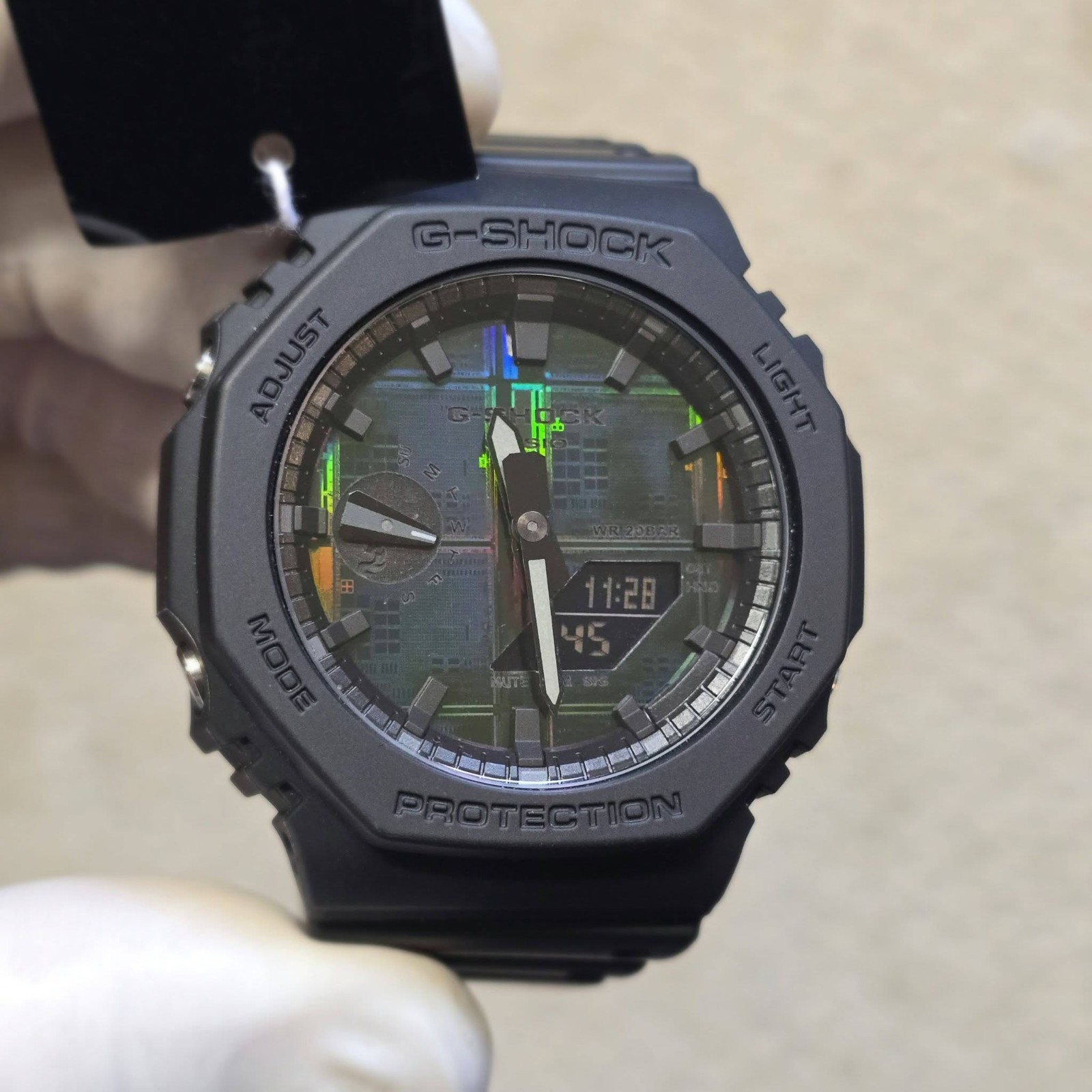 Casio GA2100-1A1 with Custom IHW Silicon Wafer Dial