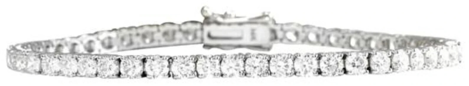 5.50ct Women’s Lab Grown EF/VS Diamond One Line Tennis Bracelet 925 Silver