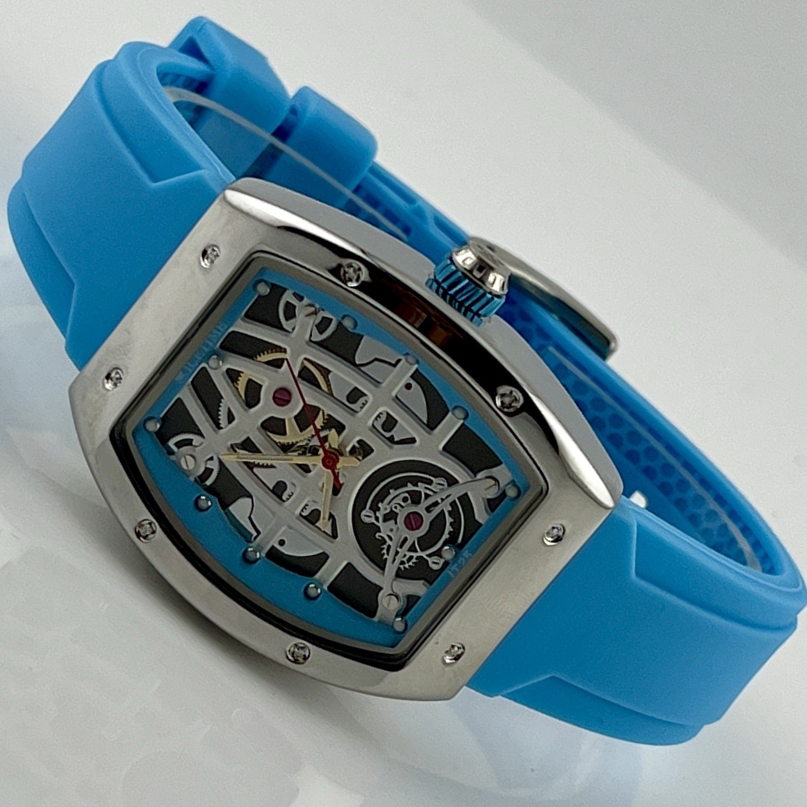 IceTime 33mm Blue Dial Steel Ladies Watch 0.10ct Diamonds IT25