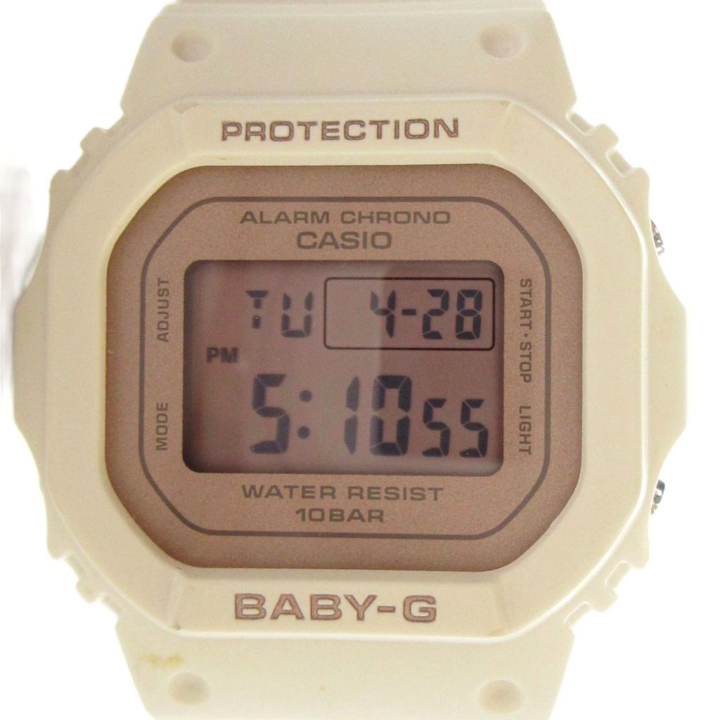 Used CASIO Baby G BGD 565SC Wristwatch Quartz Digital with Calendar White GY18 M