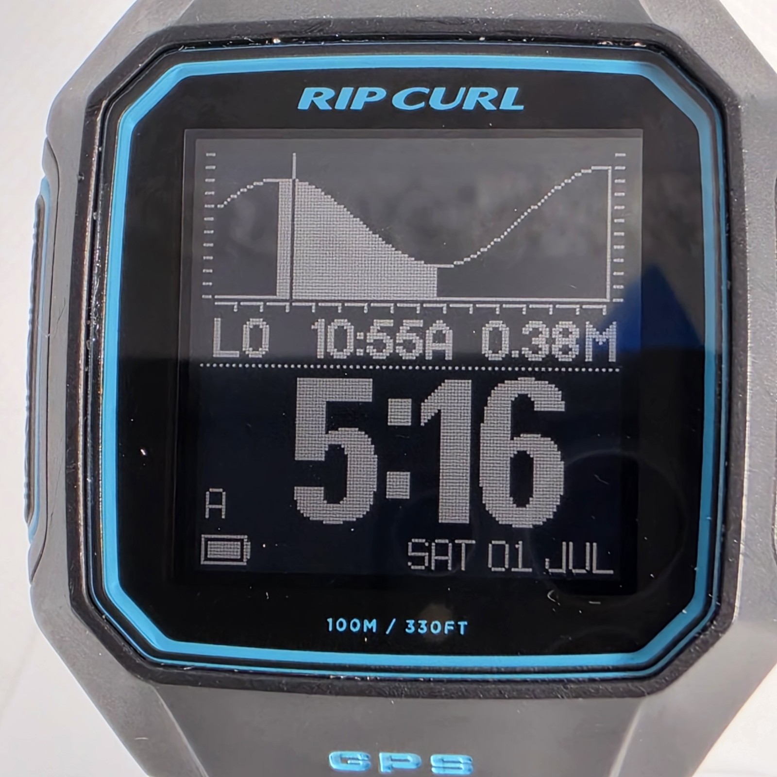 RIP CURL ULTIMATE TIDE GPS 2 MEN’S W.R 42X53mm IOS USER ONLY NOT FOR ANDROID