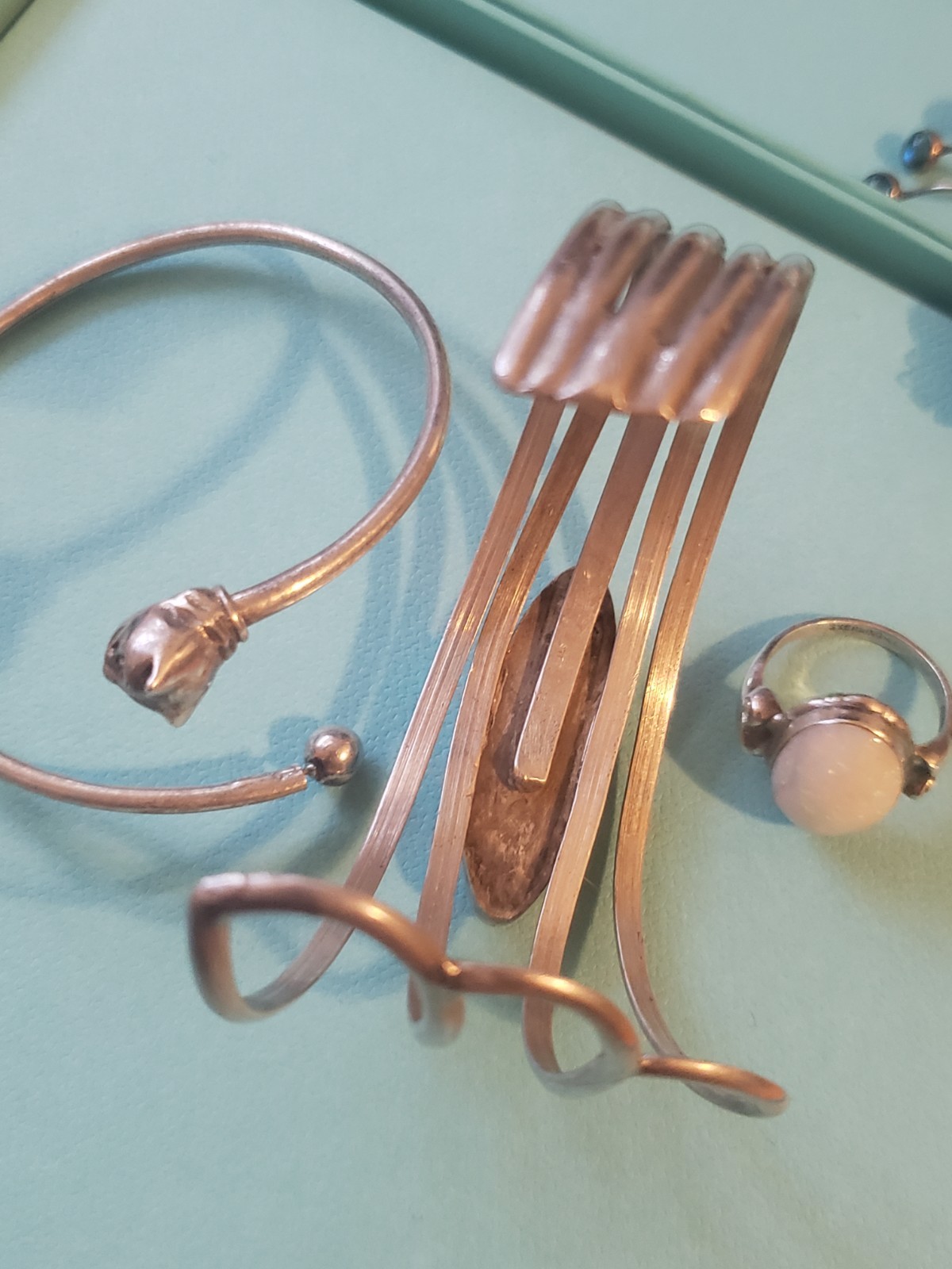 Sterling Silver Jewelry Lot Vintage Native American Collection Read Description