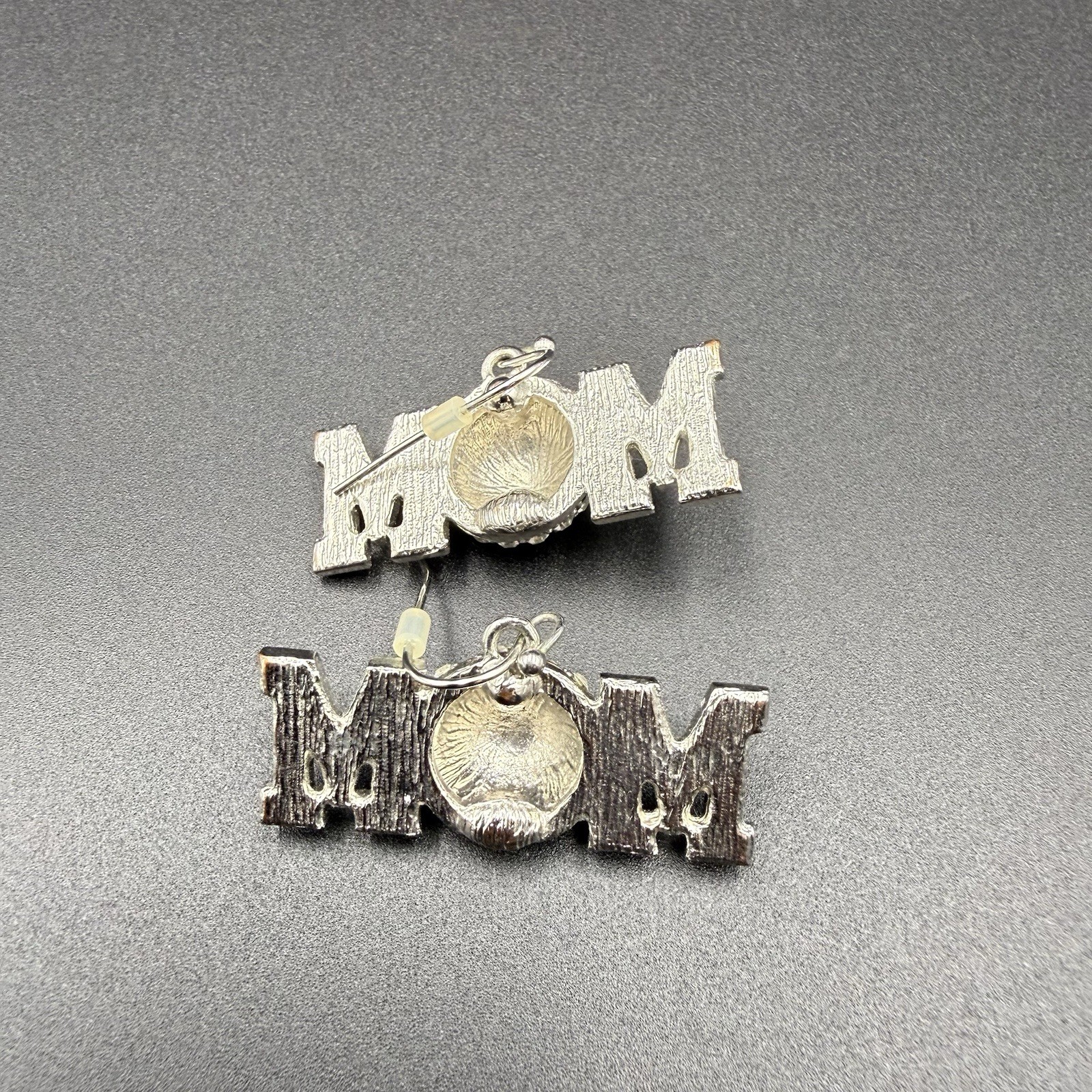 Rhinestone Baseball Dangle Earrings MOM Red And White Baseball Gift For Mom