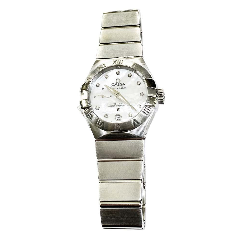 Omega Constellation 127.10.27.20.55.001 Stainless Steel MOP Dial Box & Paper