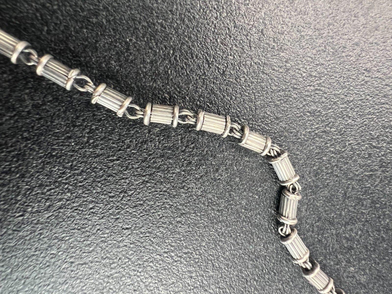 925 Sterling Silver Egyptian Handmade Necklace 51cm 20″ Oxidised Artisan Boho