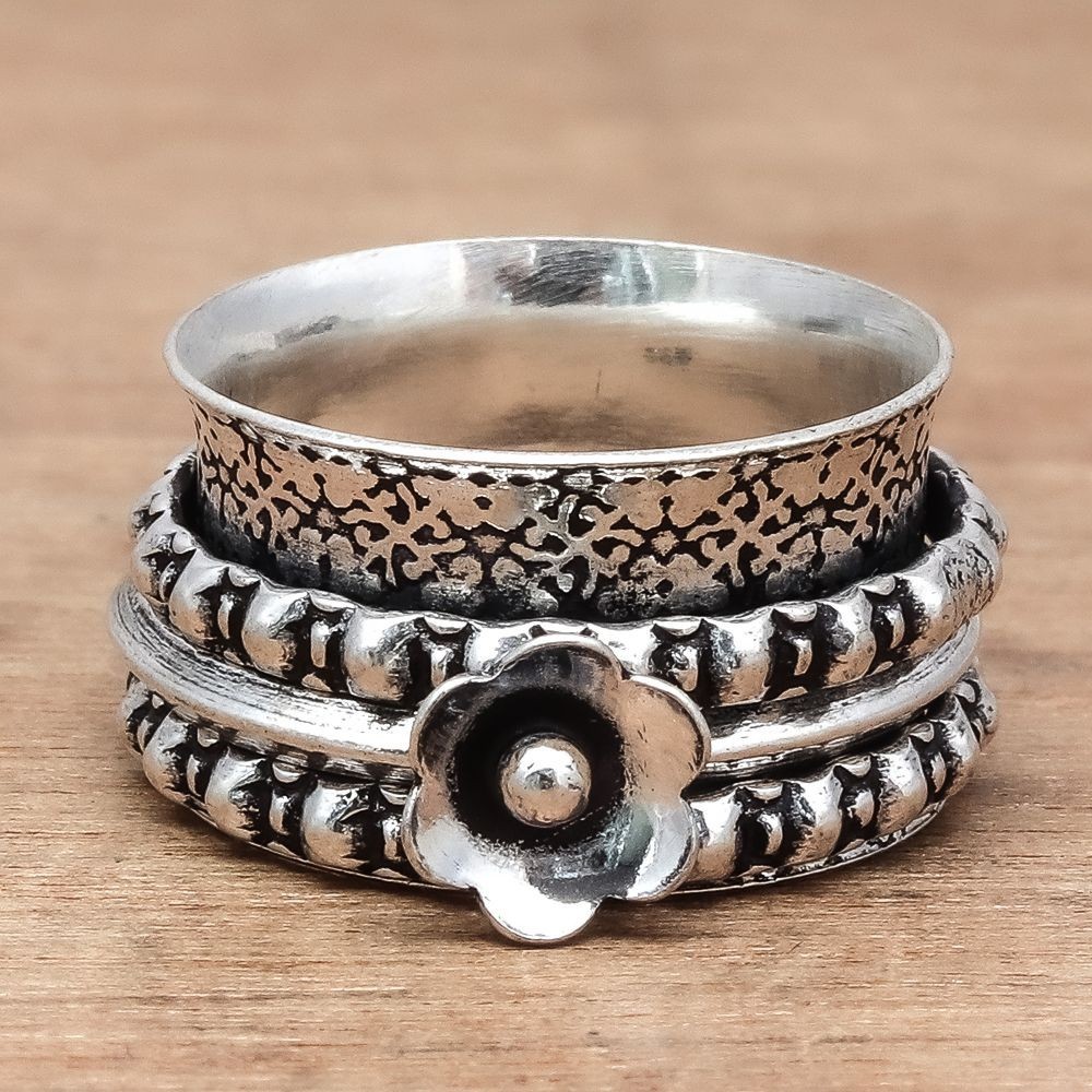 Spinner Anxiety Handmade Silver Jewelry “6.5”