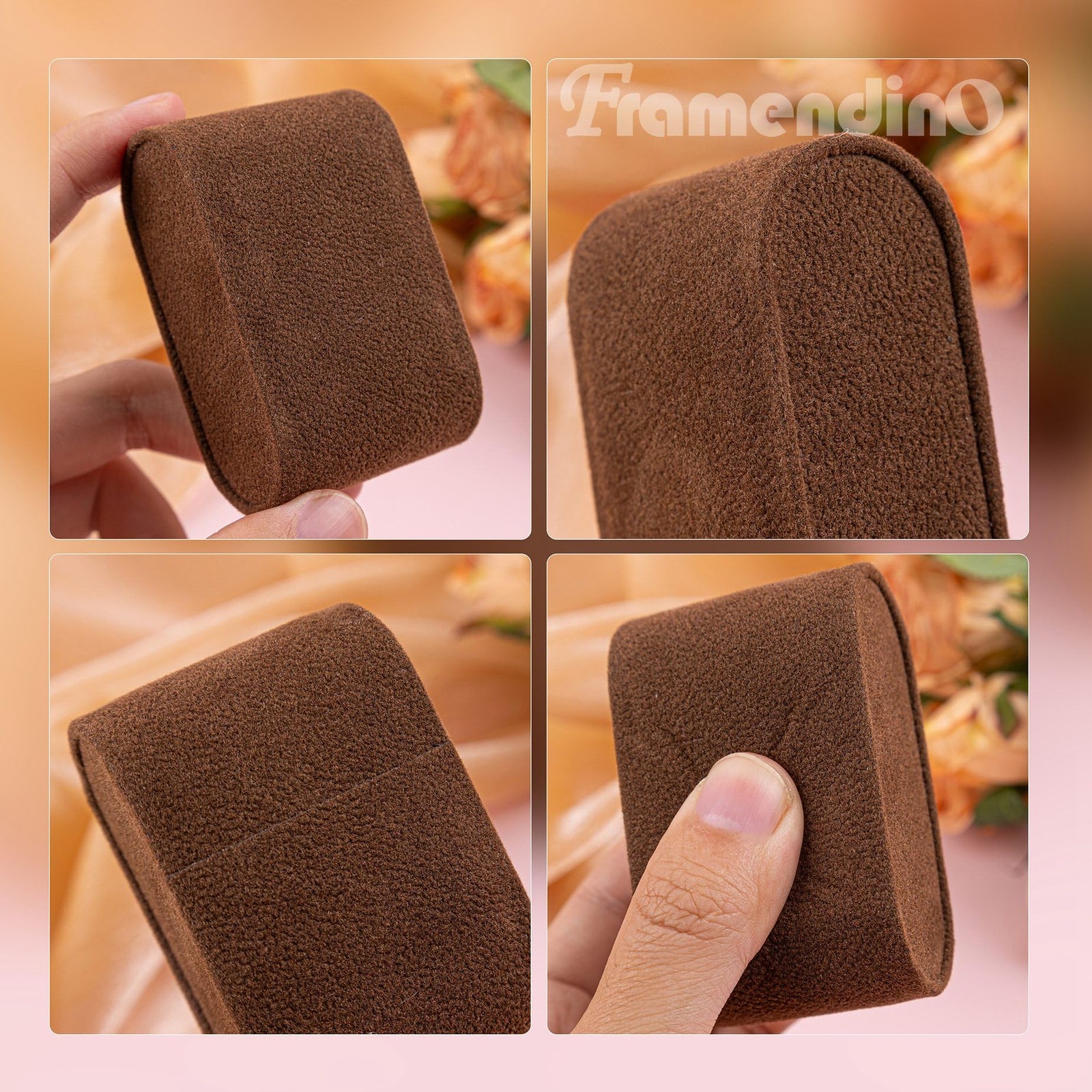 , 12 Pack Brown Velvet Bracelet Pillows Watch Display Bangle Jewelry Pillow C…
