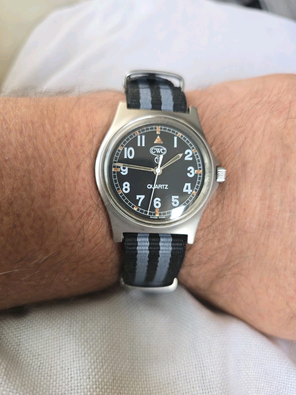 1990 Royal Navy CWC G10 Swiss Made Military Issued Quartz Wristwatch