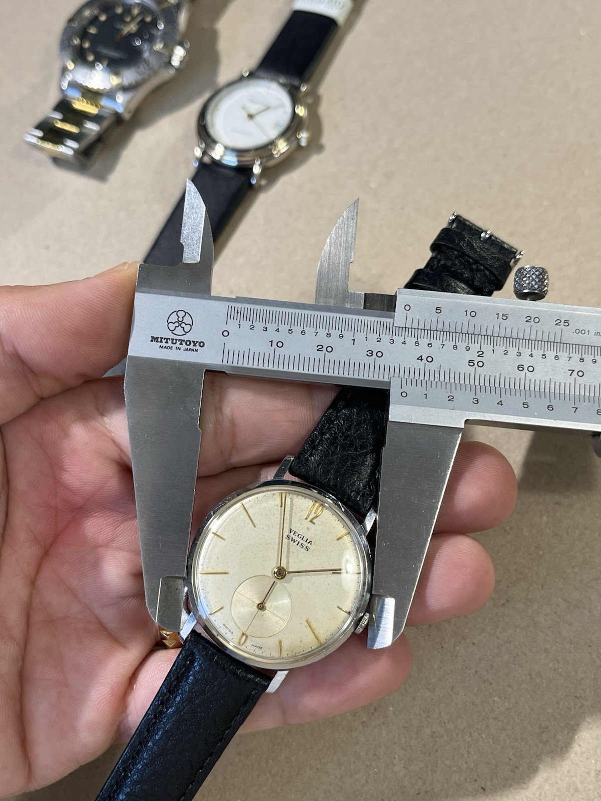 Veglia Swiss 1955 AS 1203 plat classic watch vintage 50 60’s big seconds jumbo