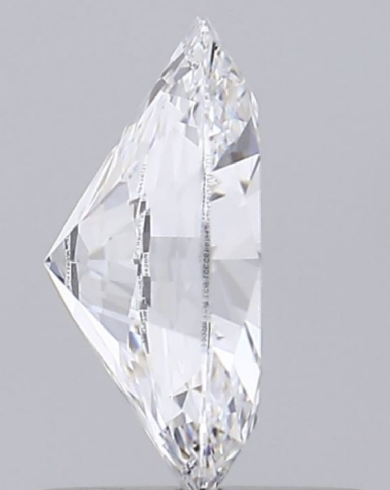 IGI Certified Lab Grown CVD Diamond OVAL 0.50 Ct D Color VVS2 Clarity Stone