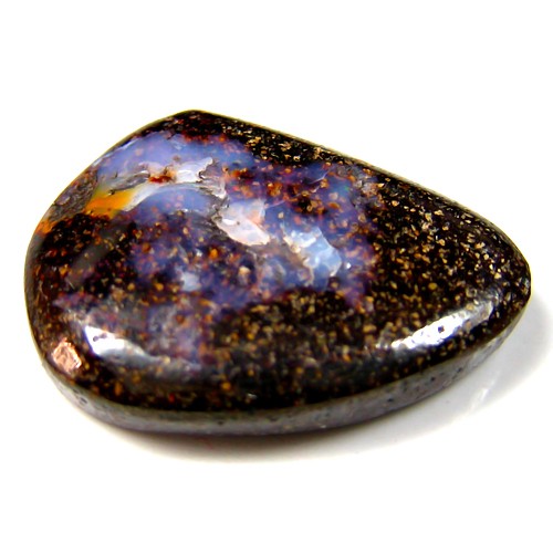 7.00 Cts HILARIOUS (17 x 12 mm) NEON VIOLET BLUE AUSTRALIAN KOROIT BOULDER OPAL