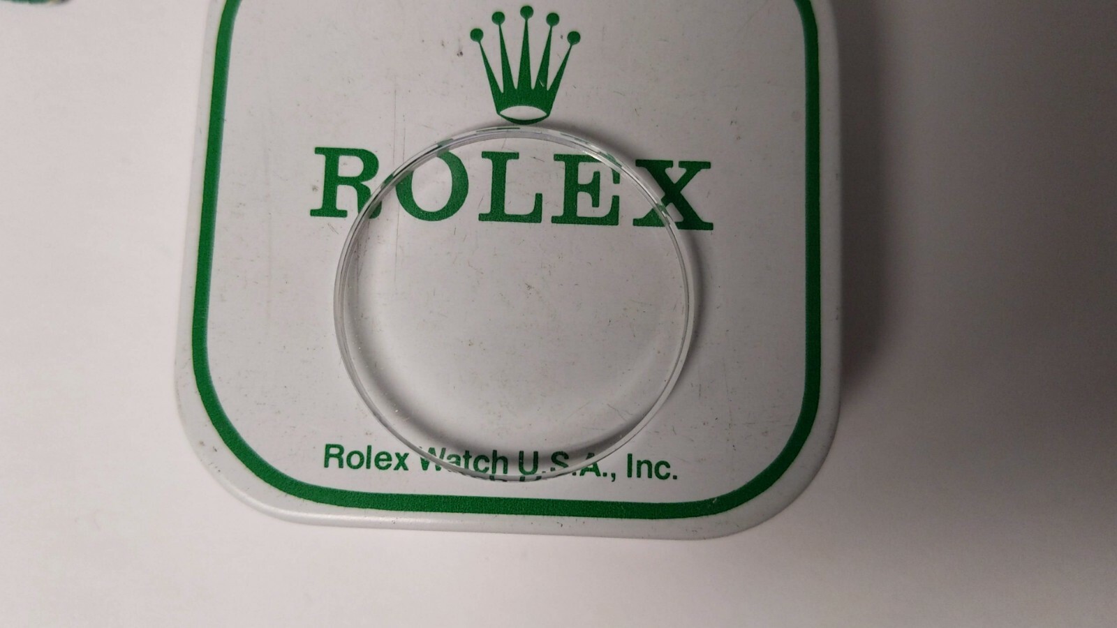 Genuine Rolex 25 29-30 Crystal acrylic 30.06mm open with tags low/no dome TROPIC