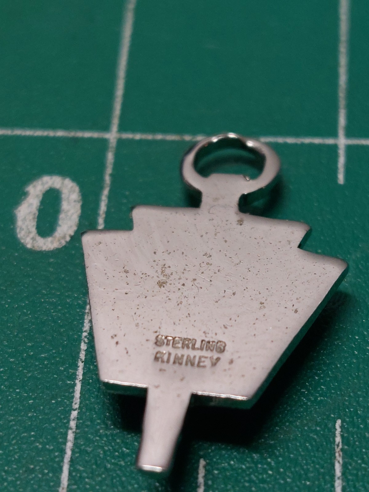Kinney Sterling Silver Charm Mini Key US Navy Naval