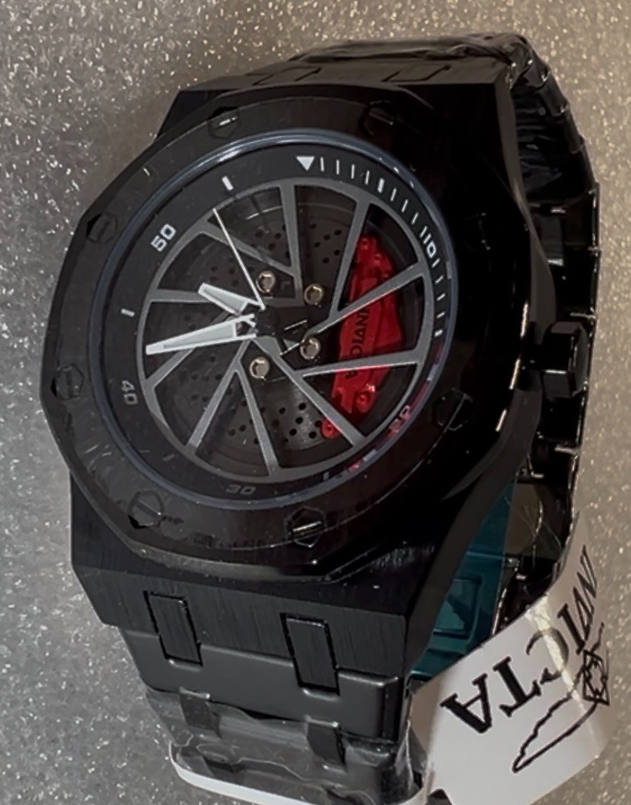 70036 Invicta Speedway Rim Mens 42mm Black Dial Chronograph Steel Bracelet Watch