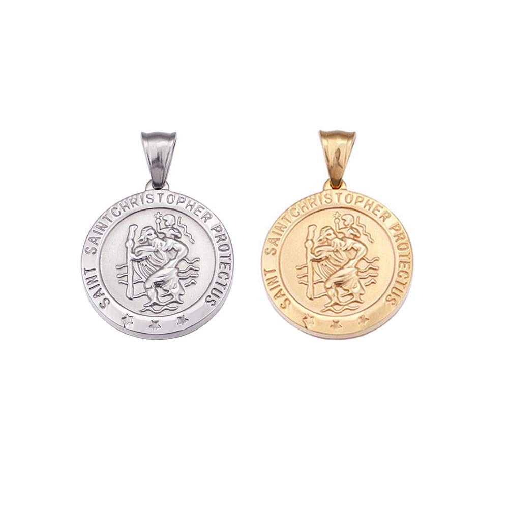 Heiolox Mystart 2 Pieces Stainless Steel 25mm/0.98″ in diameter, Gold+Silver