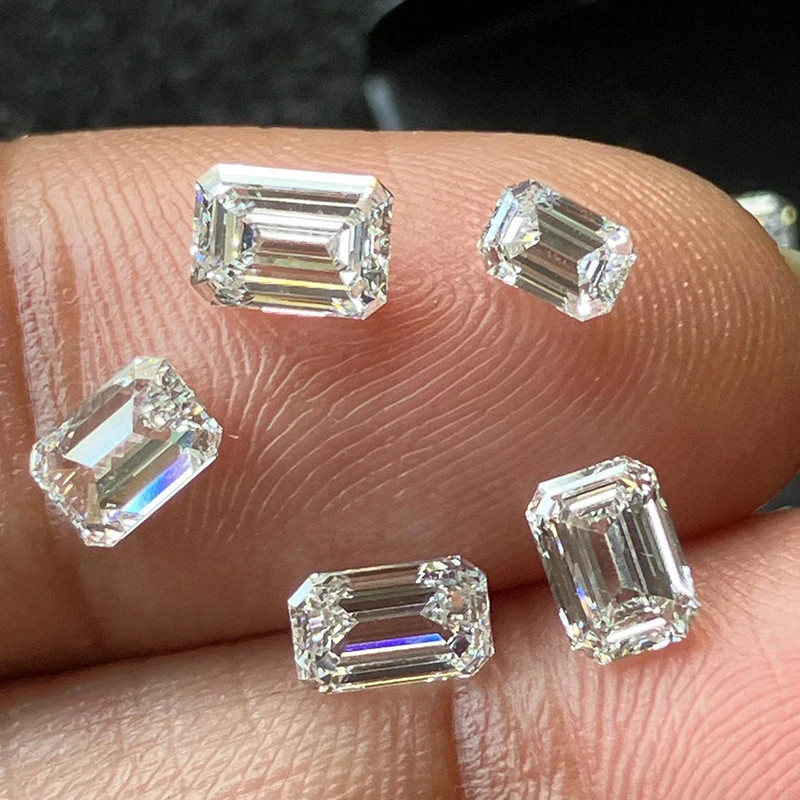 [CVD/HPHT Radiant Emerald] Wholesale 0.08-1ct Loose Lab Diamond Melee DEF VVS-VS