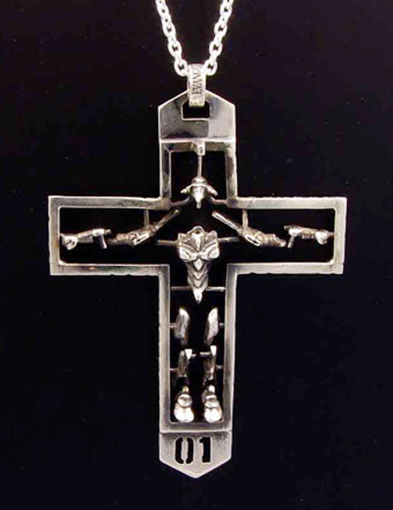 Neon Genesis EVANGELION EVANGELION Type01 925 Silver Cross Pendant