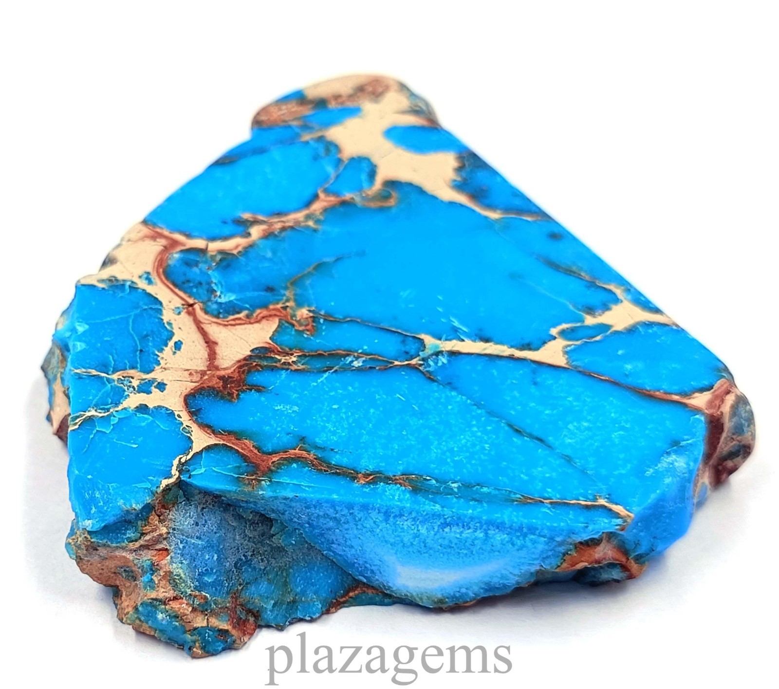 197.35 Ct Natural Sky Blue Turquoise Rough Slab EGL Certified Loose Gems “5NSR