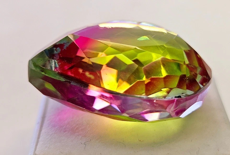 Pear Cut Natural Bi-Colour Ametrine 38-40 Ct EGL Certified Loose Gemstone