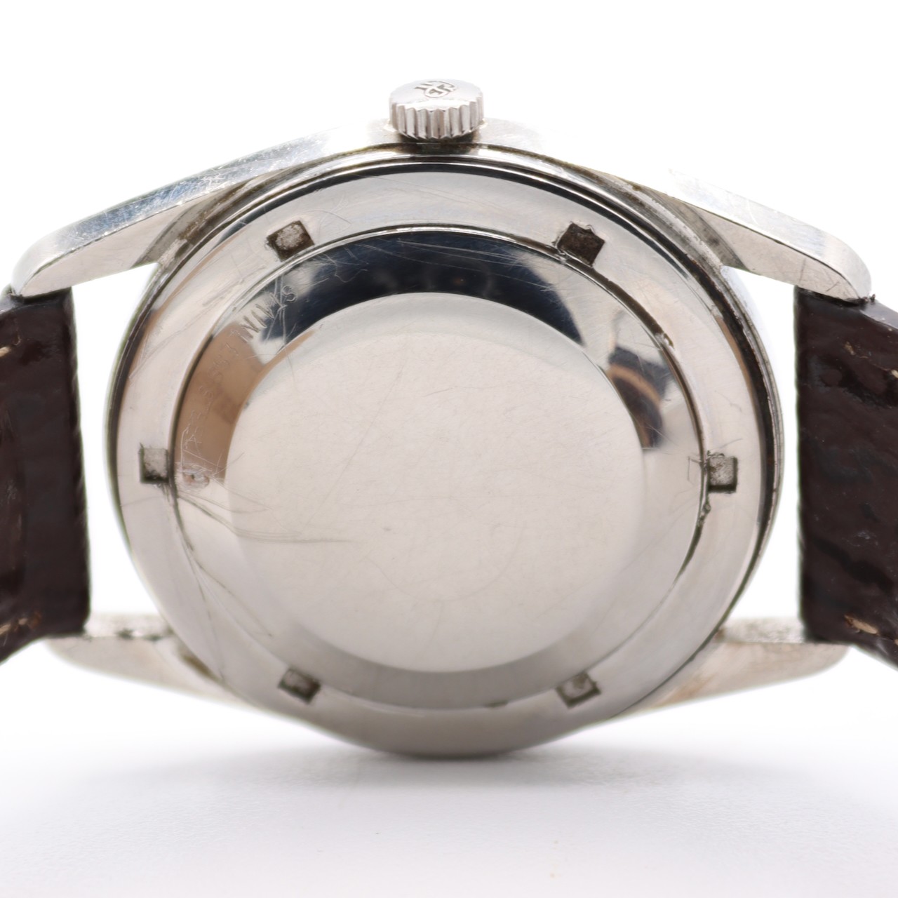 Vintage 34mm Girard-Perregaux Gyromatic Automatic Wristwatch Stainless Steel