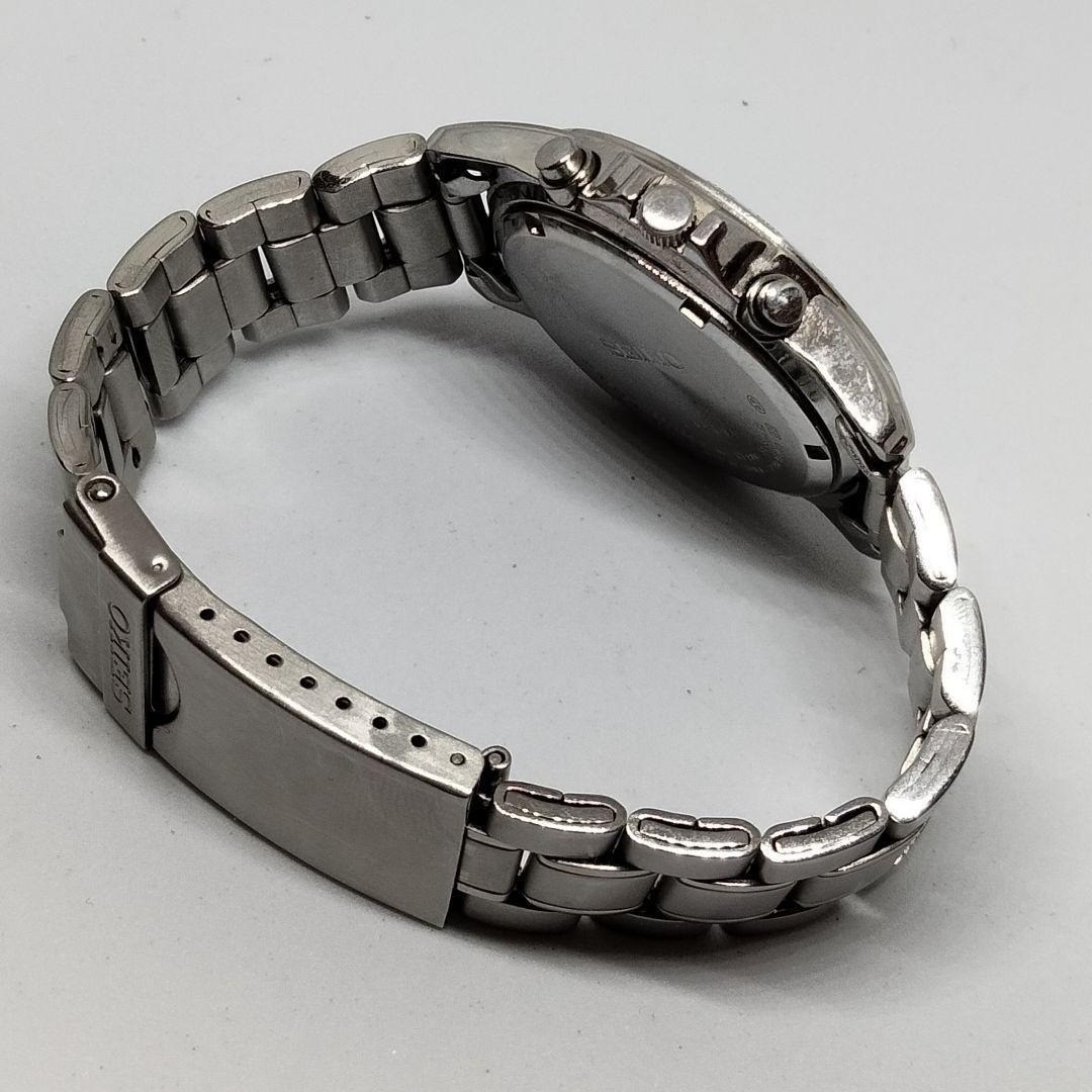 Seiko Mens Watch Chronograph 100m 10Bar 7T92-0DW0 Quartz Analog Very Good Japan