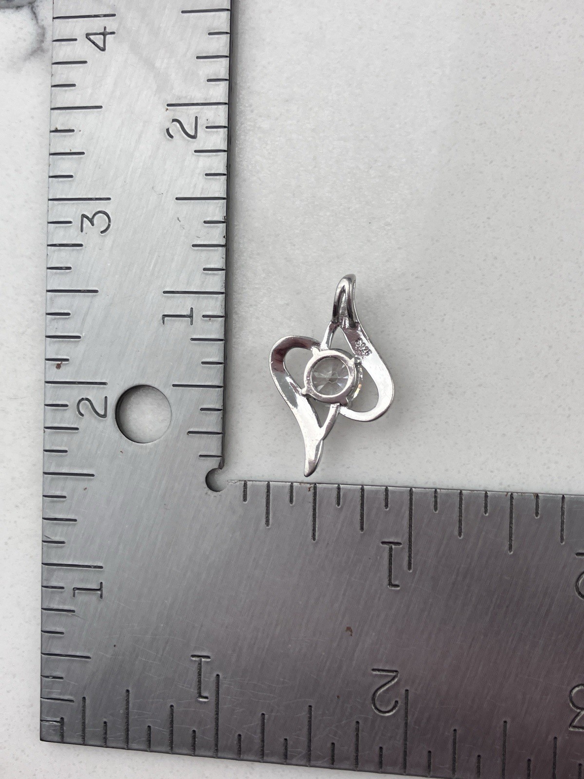 925 Sterling Silver Always My Mother Forever My Friend C Z Slide Pendant
