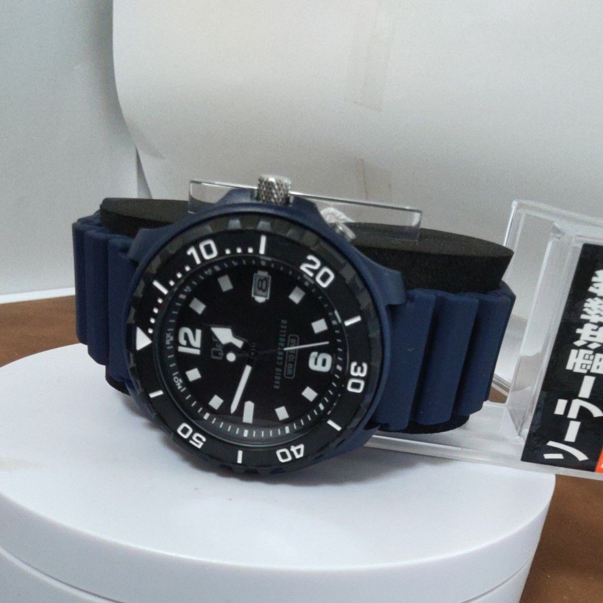 Brand New Citizen D02A 002VK Solar Radio Controlled Watch Q Q ( ) Black Dial Nav