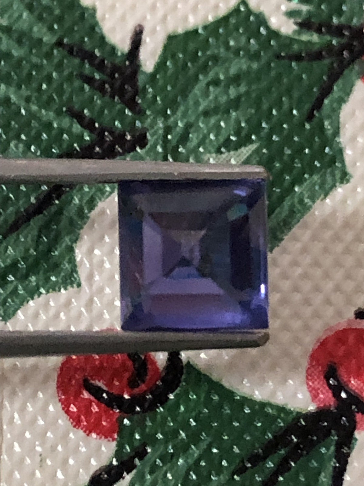 A Magnificient 4.12 Ct. Deep Blue Princess Cut Tanzanite (Rare Cut for this Gem)