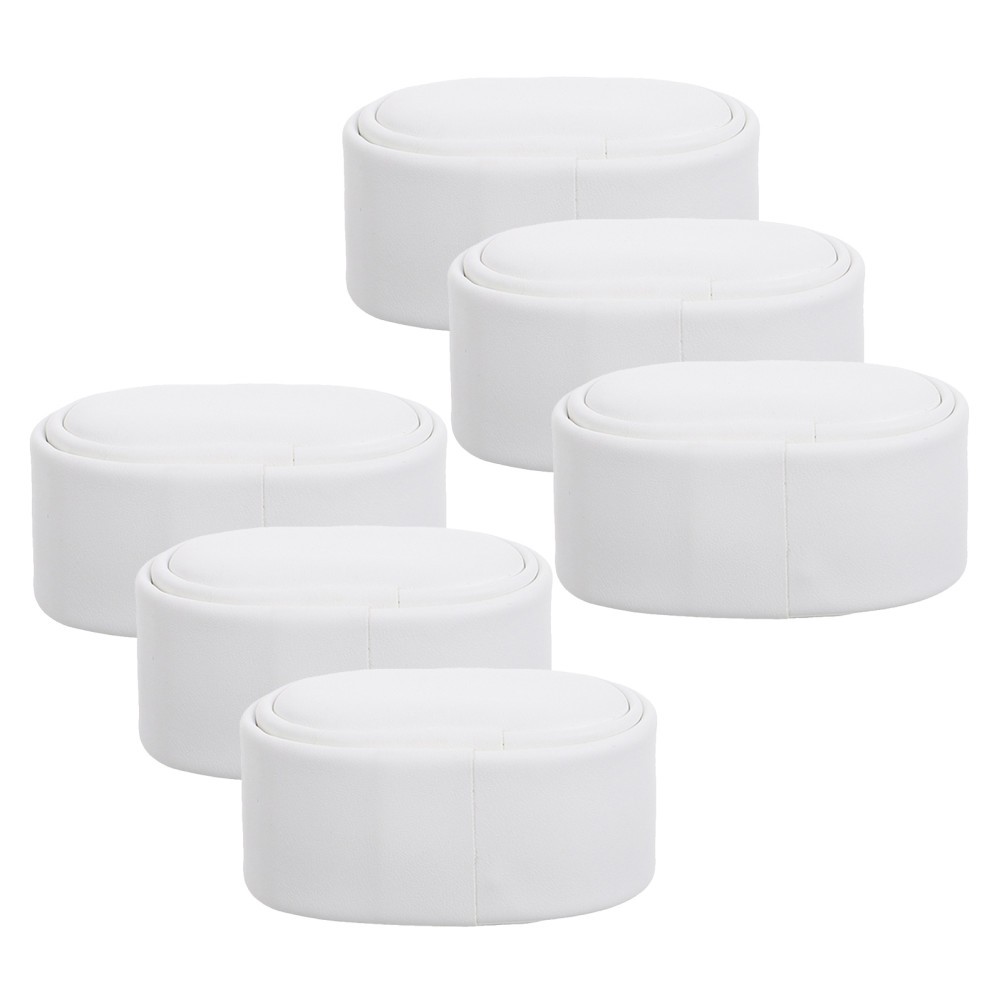 6Pcs White Small Watch Pillow Inserts PU Soft Cushions for Jewelry Display