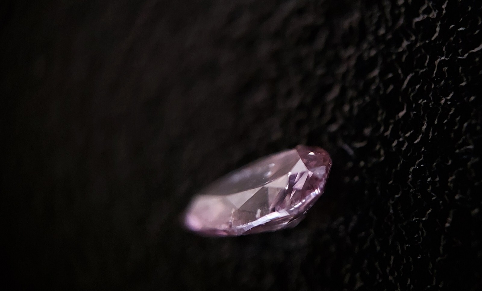 0.11ct AUSTRALIAN FANCY PUTPLISH PINK DIAMOND Pear Shape Clarity SI1 Unique Colo