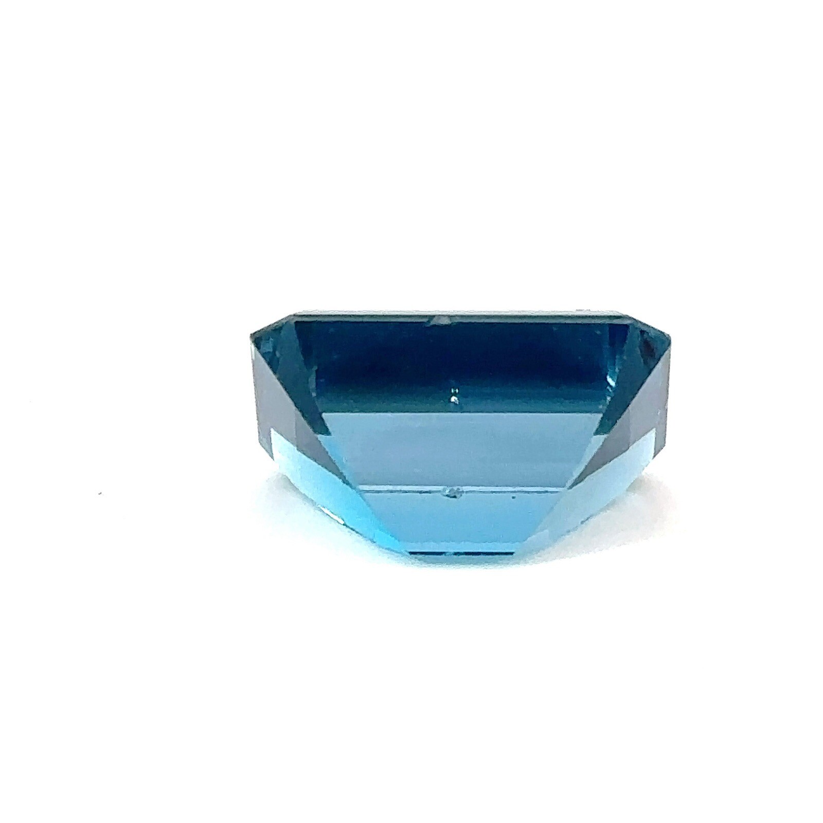 Natural London Blue Topaz Emerald Cut Loose Gemstone 16.04×12.05mm