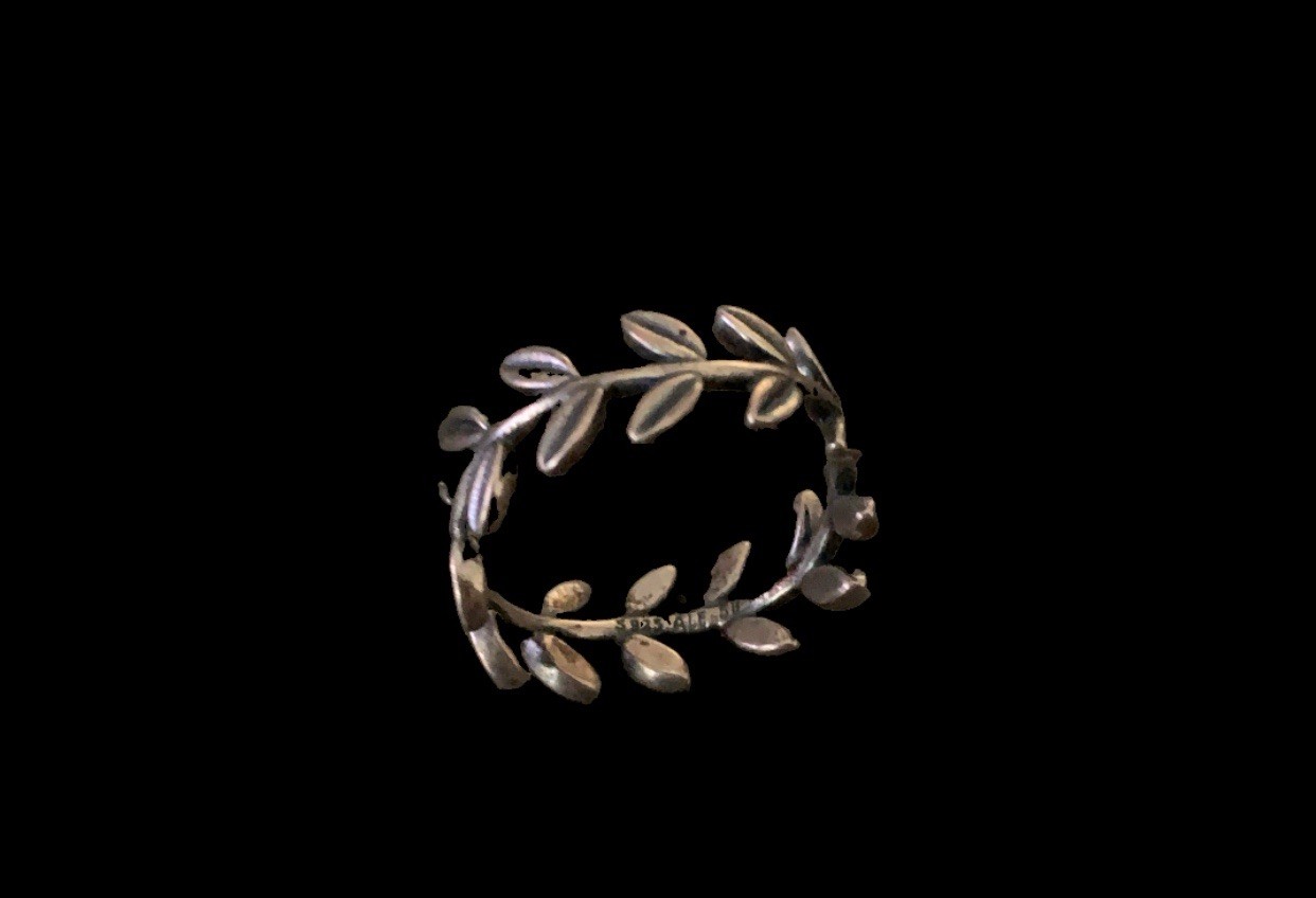 Pandora Laurel Leaf Wreath 925 Sterling Silver 8mm ALE Band Ring
