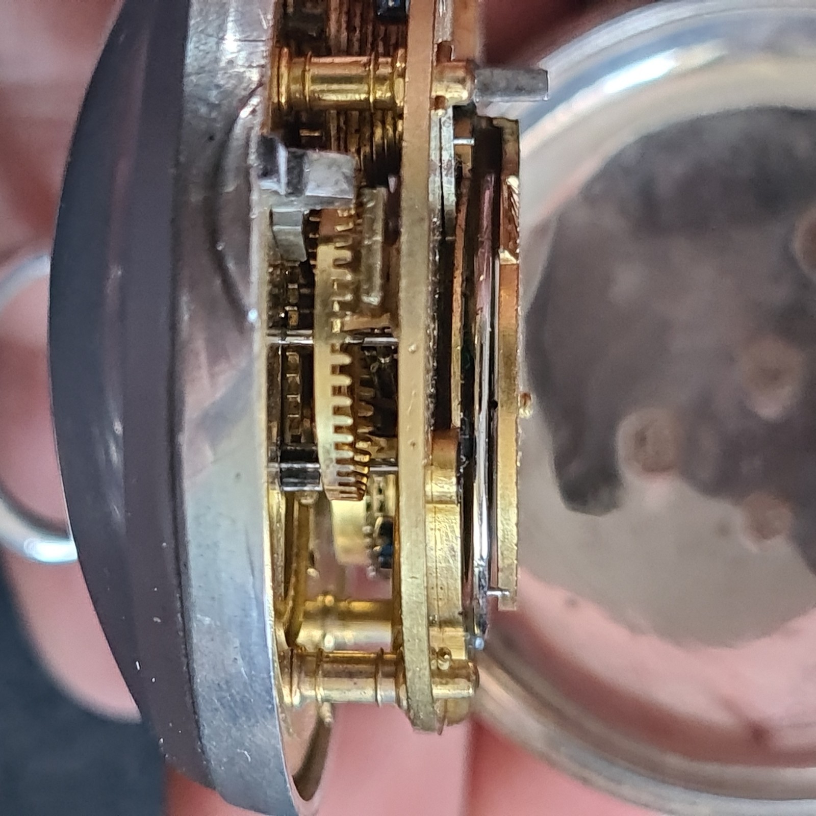 Antique solid silver Fusee verge pair cased London Pocket Watch 1840 W/O Ref4662