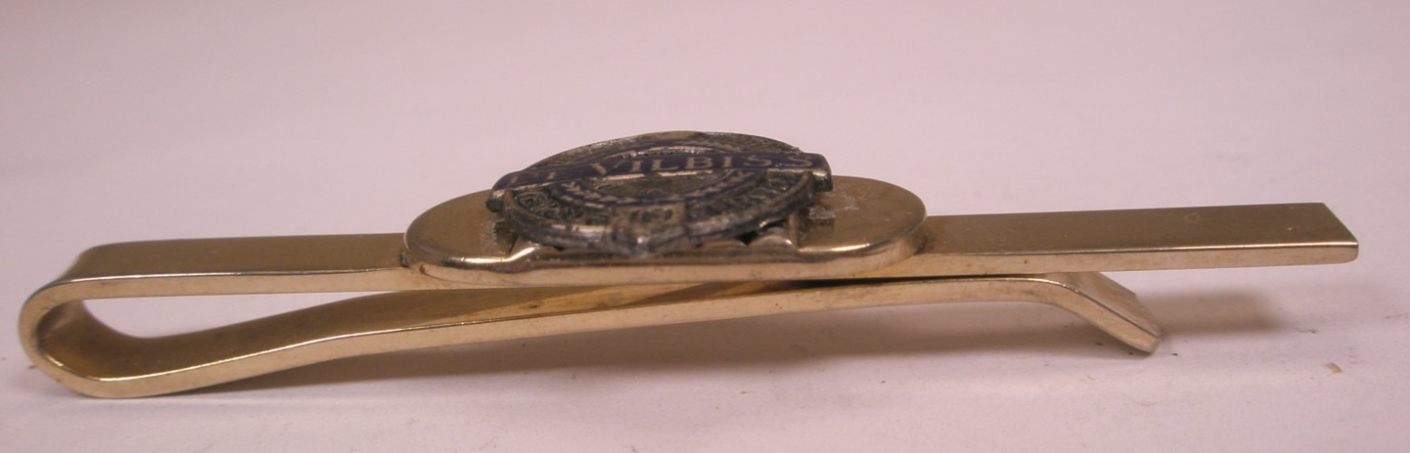 DeVillbiss 10 Years Employee Service Vintage Tie Bar Clip assets debt