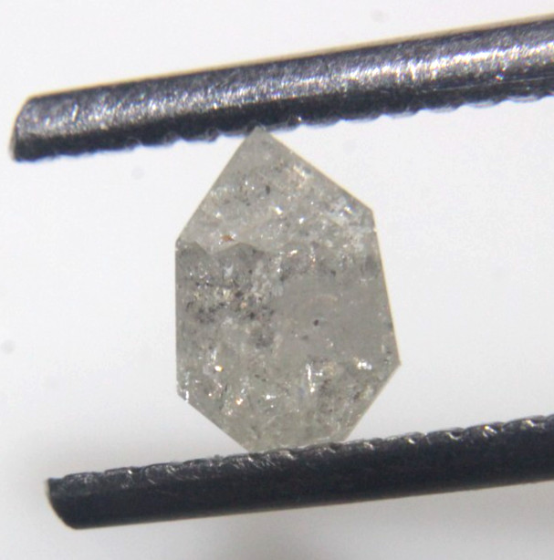 0.57cts Natural Geometric Shape Milky White Rose Cut Diamond 6.26×4.33×2.57 MM