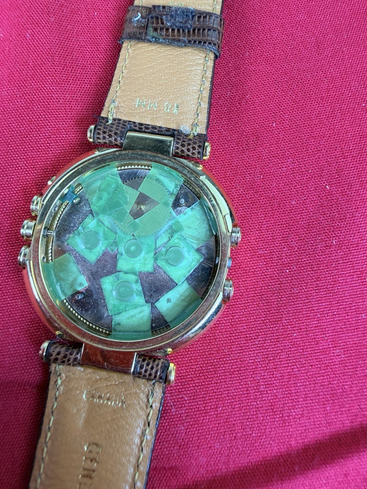 NOS Seiko Lassale 7F68-6020 Moonphase Perpetual Calendar Watch No Movement