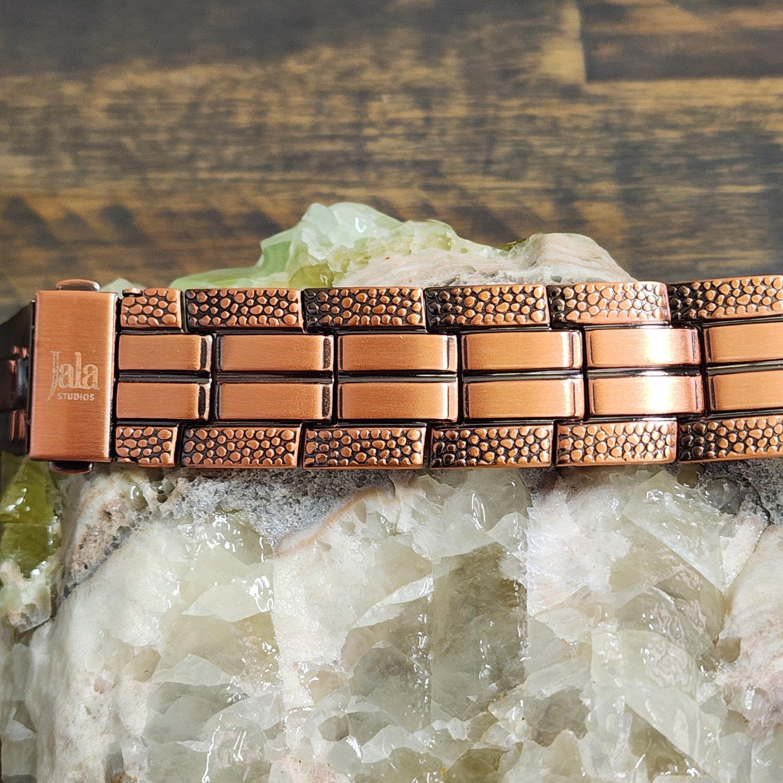 Pure Copper Magnetic Bracelet 42 Magnets 22.5 mm Wide Adjustable Butterfly Clas